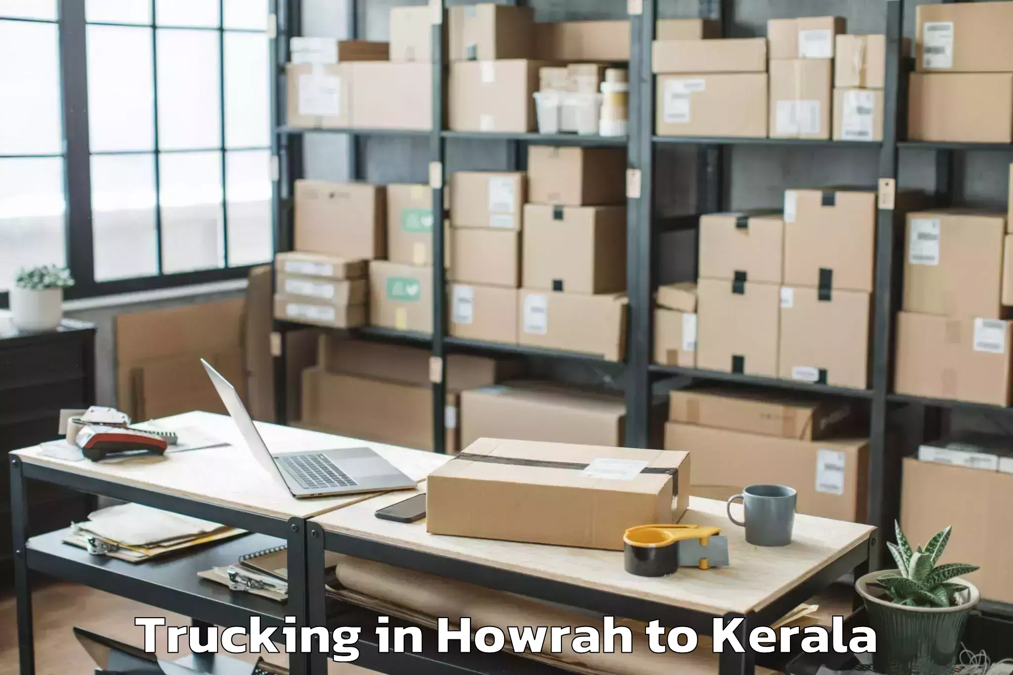 Hassle-Free Howrah to Pandalam Trucking